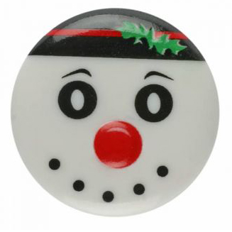 S SNOWMAN 15MM WHITE (12) 261363