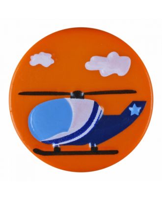 S ROUND HELICOPTER 15MM ORANGE (12) 261383