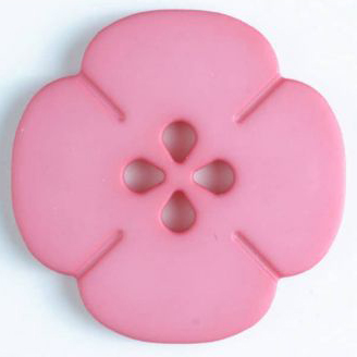 S FLOWER 4 PETAL 4 HOLE 20MM PINK (12) 264615