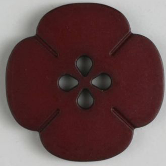 S FLOWER 4 PETAL 4 HOLE 20MM WINE RED (12) 264616