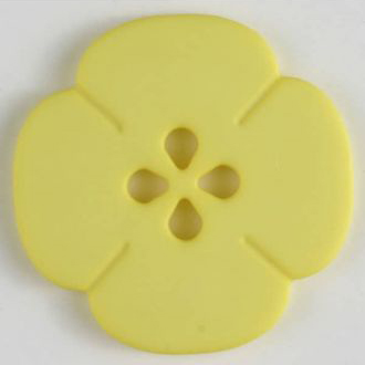 S FLOWER 4 PETAL 4 HOLE 20MM YELLOW (12) 264617