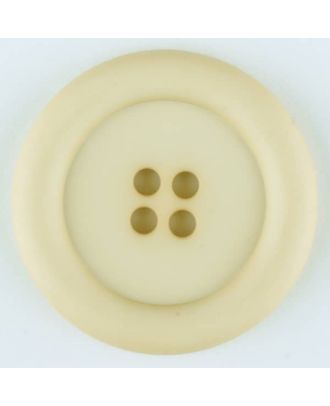 S ROUND WIDE EDGE 4 HOLE 20MM BEIGE (12) 265717