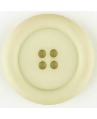 D ROUND WIDE EDGE 4 HOLE 20MM BEIGE (12) 265718