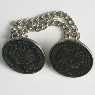 S COIN 28MM ANTIQUE SILVER (25) 270219