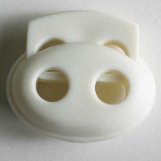 S OVAL CORD STOPPER 23MM WHITE (20) 280799