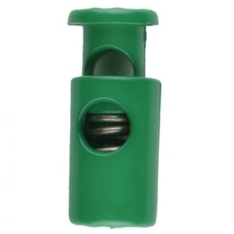 CORD STOPPER WITH SPRING 28MM D GRN (20) 281074