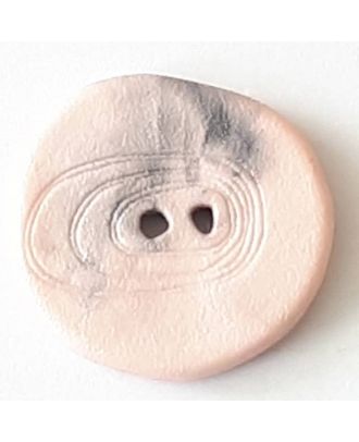 D IRREGULARLY SHAPED 2 HOLE 18MM PINK (12) 288708