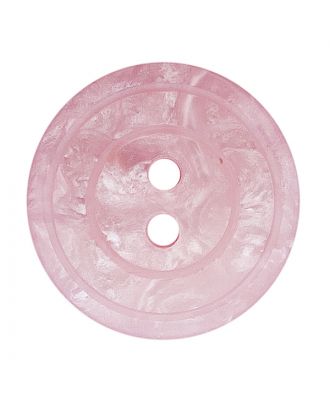 D ROUND PEARL EFF 2 HOLES 15MM ROSA (12) 288805