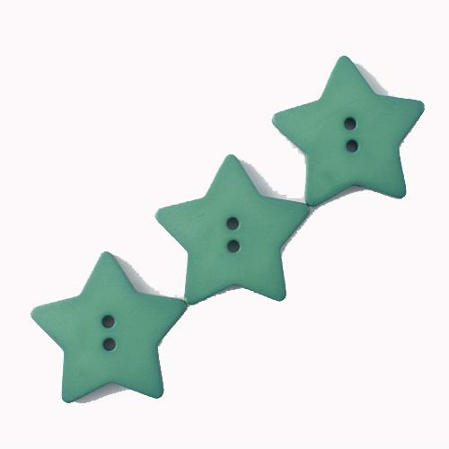 S QUILTING STAR 2 HOLE 28MM GREEN (12) 289040