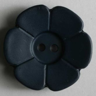 S FLOWER 6 PETAL 2 HOLE 28MM BLUE (12) 289085