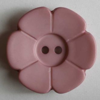 S FLOWER 6 PETAL 2 HOLE 28MM PINK (12) 289095