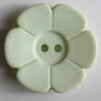 FLOWER 6 PETAL 2 HOLE 28MM GREEN (12) 289108