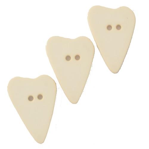 HEART ASYMMETRICAL 2H 28MM BEIGE (12) 289111