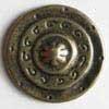 S MEDIEVAL SHIELD 20MM ANTIQUE BRASS (20) 290186