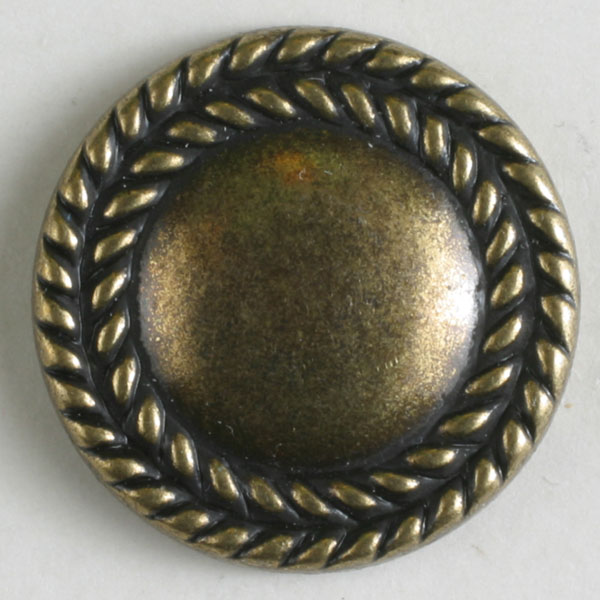 S ROUND BRAIDED EDGE 18MM ANT BRASS (20) 290403