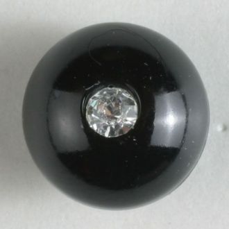 S SPHERICAL SMALL RHINESTONE 10MM BLK (20) 300060