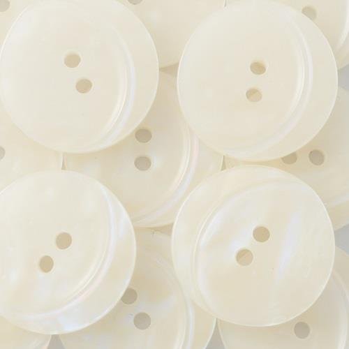 S OVAL NOTCH 2 HOLE 23MM WHITE (16) 300441