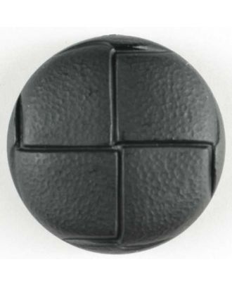 S IMITATION LEATHER BUTTON 25MM BLACK (12) 300873