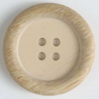 S WOODEN IMITATION 4 HOLE 18MM BEIGE (20) 310565