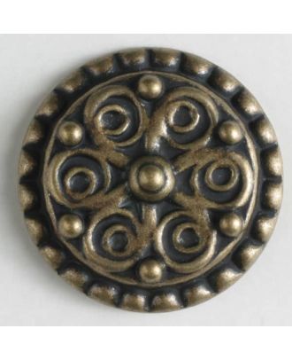 ROUND DECORATIVE PATTERN 19MM BRASS (20) 310599