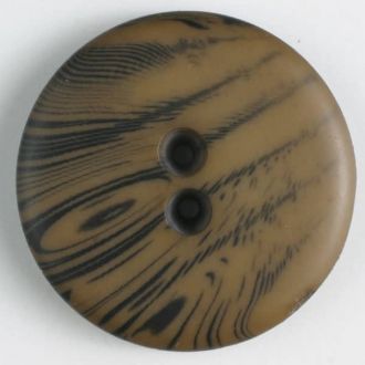 S FILIGREE PATTERN 2 HOLE 18MM BROWN (12) 310828