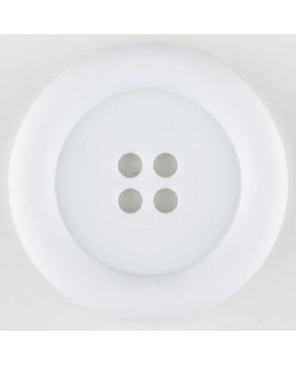 ROUND WIDE EDGE 4 HOLE 25MM WHITE (12) 310920