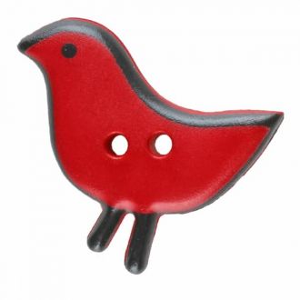 S CHILDREN BIRD 2 HOLES 20MM RED (24) 311060