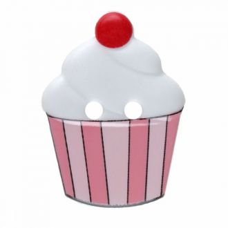 S CUPCAKE 2 HOLES 20MM WHITE (12) 311069