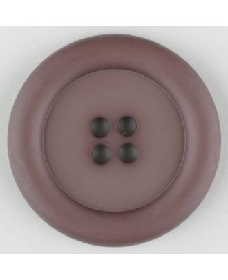 ROUND WIDE EDGE 4 HOLE 25MM BROWN (12) 315720