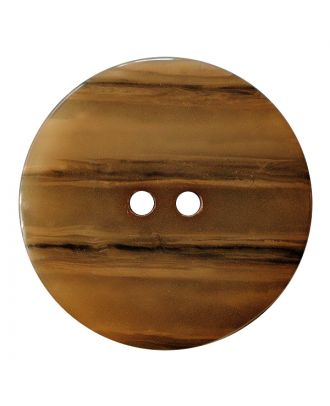 D ROUND 2 HOLES 18MM LIGHT BROWN (12) 317825