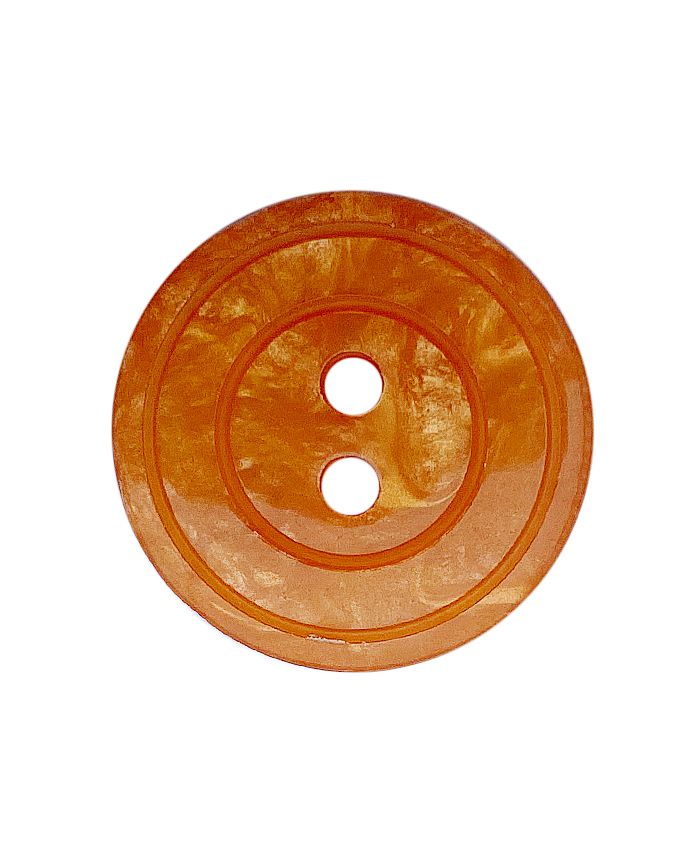S ROUND PEARL EFF 2 HOLE 18MM ORANGE (12) 318849