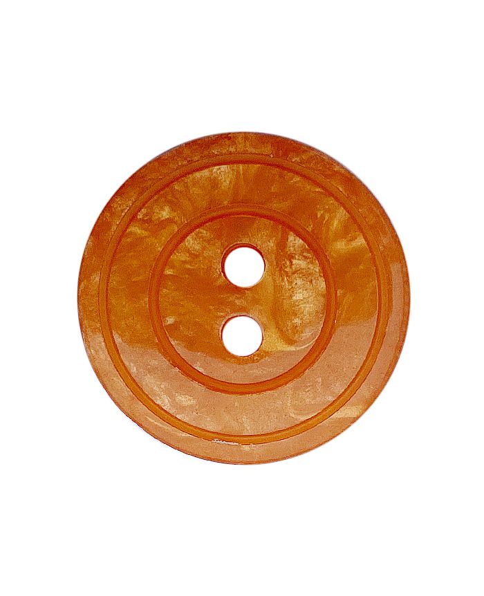 S ROUND PEARL EFF 2 HOLE 18MM ORANGE (12) 318849