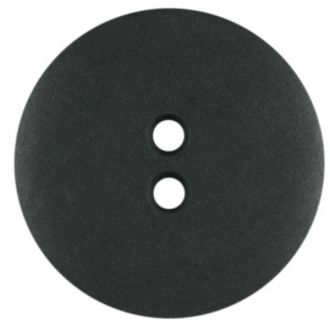 S ROUND PLAIN MATT 2 HOLE 34MM BLACK (14) 320005