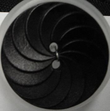 D S SPIRAL EFFECT 2 HOLE 30MM BLACK (20) 330003