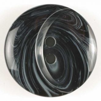 S OVAL BULGE 2 HOLE 28MM BLACK (12) 330382