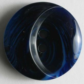 S OVAL BULGE 2 HOLE 28MM DARK BLUE (12) 330385