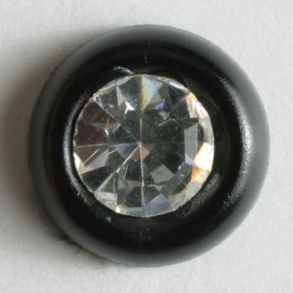 S RHINESTONE CTR 11MM BLACK (20) 330587