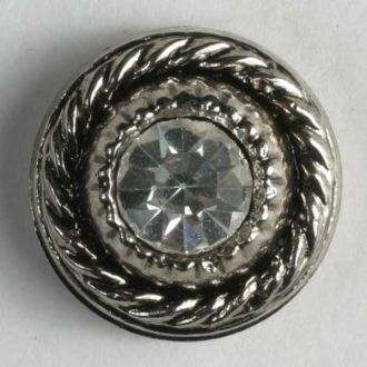 S RHINESTONE CTR 11MM ANTIQUE SILVER (20) 330592
