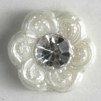 S RHINESTONE CTR 11MM WHITE (20) 330597