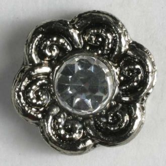 S RHINESTONE CTR 11MM ANTIQUE SILVER (20) 330598