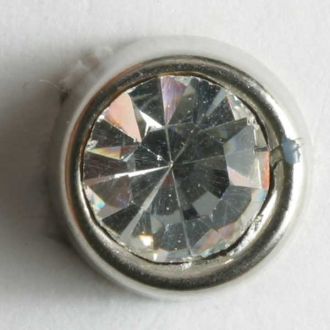 S RHINESTONE CTR 10MM SILVER (20) 330608