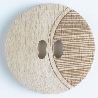 S ROUND WOODEN ENGRAVED 2H 28MM BRN (12) 330664