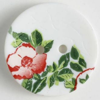 S ROSE 2 HOLES 23MM WHITE (12) 330884