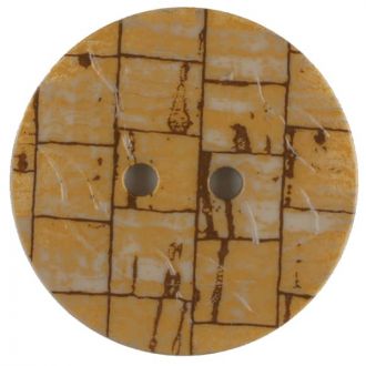 S ROUND TILE LOOK 2 HOLE 23MM BEIGE (12) 331054