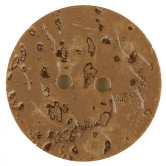ROUND CORK LOOK 2 HOLE 23MM BEIGE (12) 331055
