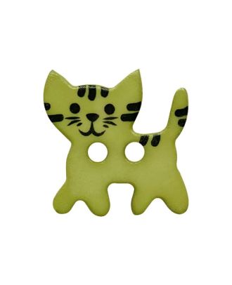 S 2 HOLE STANDING CAT 20MM OLIVE (12) 331279
