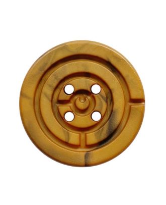 S 4 HOLE MATT SHADED 20MM MUSTARD (12) 334025