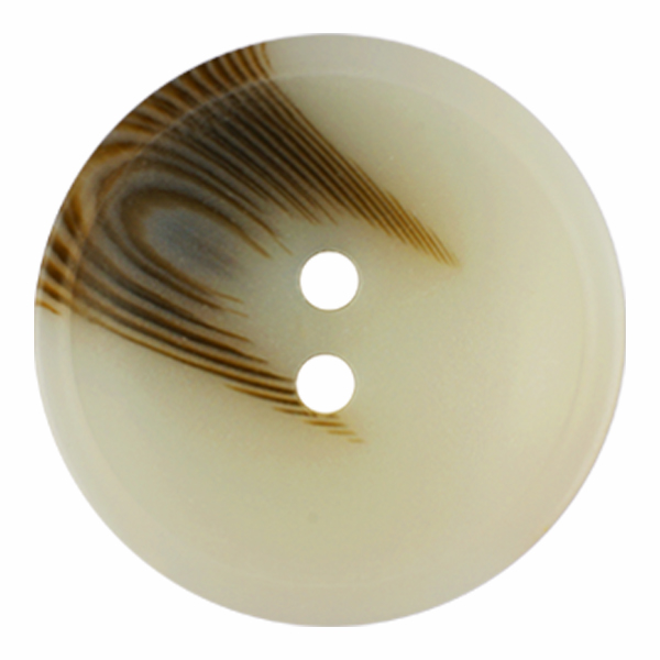 D ROUND 2 HOLE20MM BROWN (12) 336800