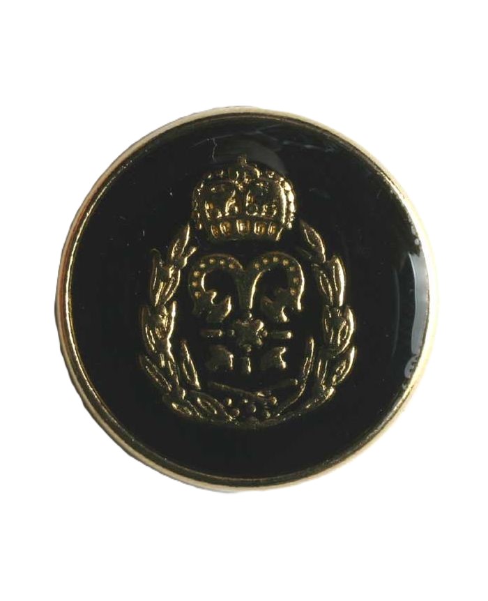 S GOLDEN COAT OF ARMS 19MM BLACK (20) 340247