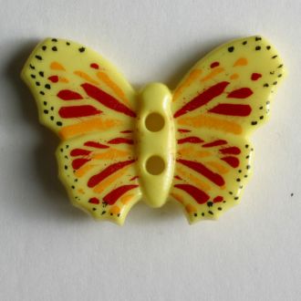 S BUTTERFLY 2 HOLE 28MM YELLOW (10) 340558